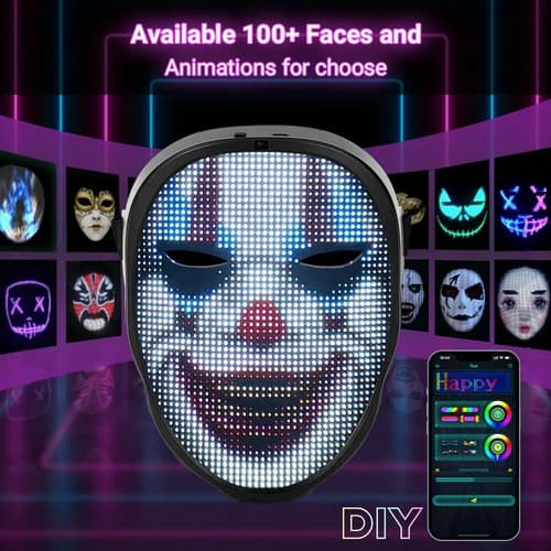 Mascara Led Programable - A Pedido_exkarg X 5