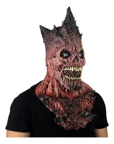 Máscara De Demonio De Tierra King Reaper Flesh Ghoulish Color Rojo Demons 5