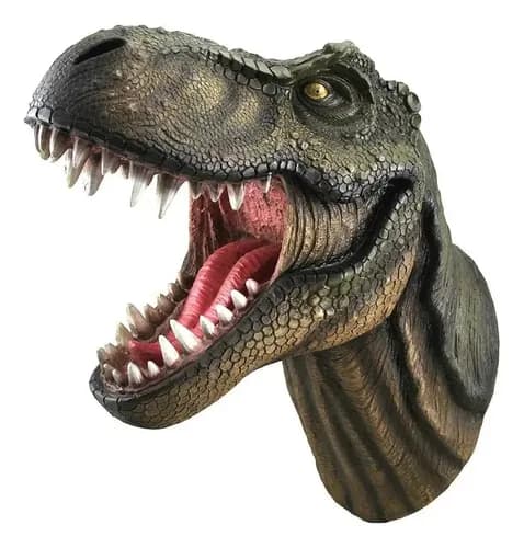 Cabeza Decorativa Tyrannosaurus Rex - A Pedido_exkarg Marrón