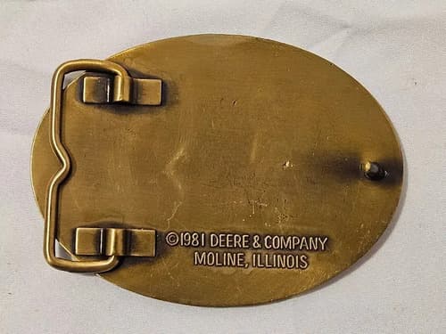Hebilla Cinturon John Deere 1981 - A Pedido_exkarg Dorado M 4