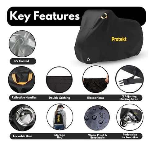 Funda Para Bicicleta Ultra Waterproof - A Pedido_exkarg Negro L 2