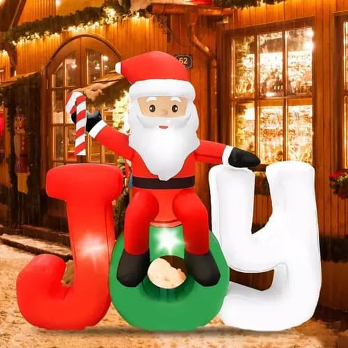 Papa Noel Inflable Joy - A Pedido_exkarg Rojo 2