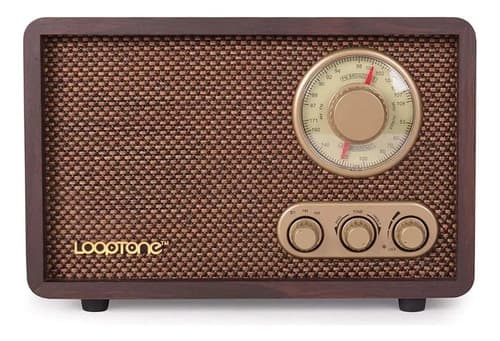 Parlante Retro Wood Radio + Bluetooth Mp3 - A Pedido Marrón