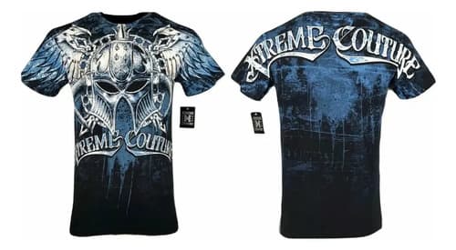 Remera Affliction Dealer Biker Black - A Pedido_exkarg Negro 38 3