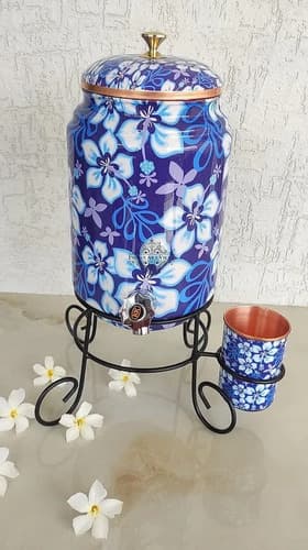 Dispenser De Agua De Cobre Con Diseño - A Pedido Cobre 2
