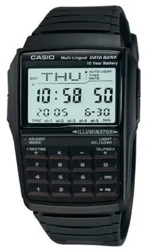 Reloj Casio Dbc32-1a, 25 Page Databank - A Pedido_exkarg Negro