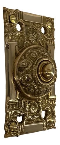 Pulsador Timbre Victorian Push Button - A Pedido_exkarg Bronce 2