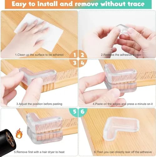 20 Protectores De Esquinas Para Bebés - A Pedido Transparente 2
