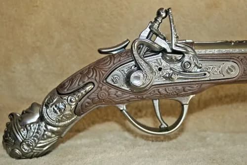 Revolver A Cebita Halloween Pirate Gun - A Pedido Plateado 3
