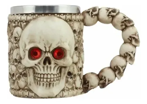 Taza De Cafe Ossuary Skeleton Of Skulls - A Pedido_exkarg Hueso 5