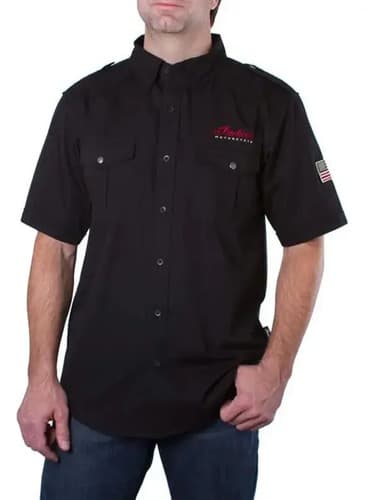 Camisa Hombre Indian Motorcycle Men's - A Pedido_exkarg Negro S 3