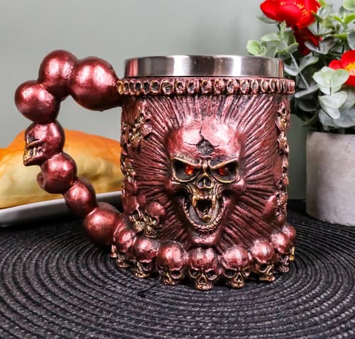 Taza De Cafe Ossuary Metallic Protruding - A Pedido_exkarg Rojo 5