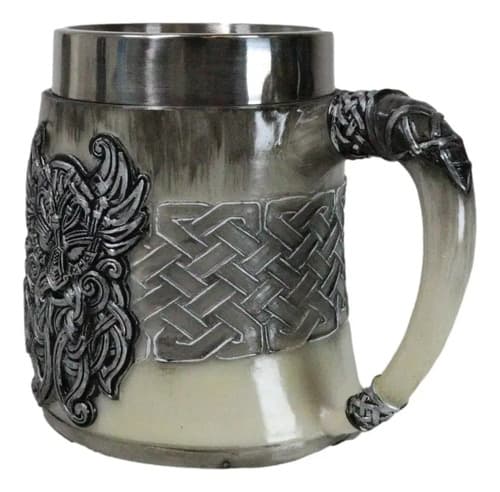 Taza De Cafe Gothic Viking Horned - A Pedido_exkarg Gris 3