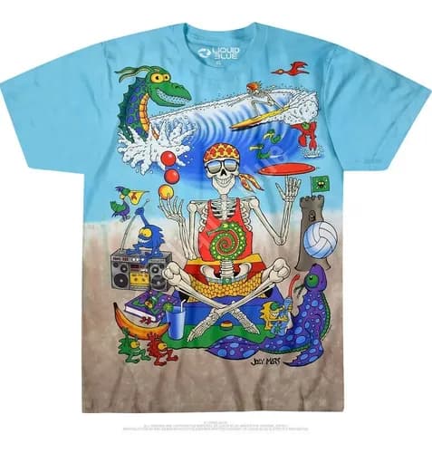 Remera Joey Mars Beach Liquid Blue - A Pedido_exkarg Blanco Xxx 3