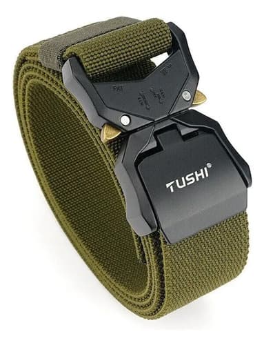 Cinturon Tactico Belt Alloy Buckle - A Pedido_exkarg Negro 125 Cm 5
