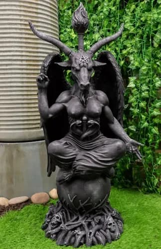 Estatua De Cabra Sabatica - A Pedido_exkarg Gris Oscuro 3