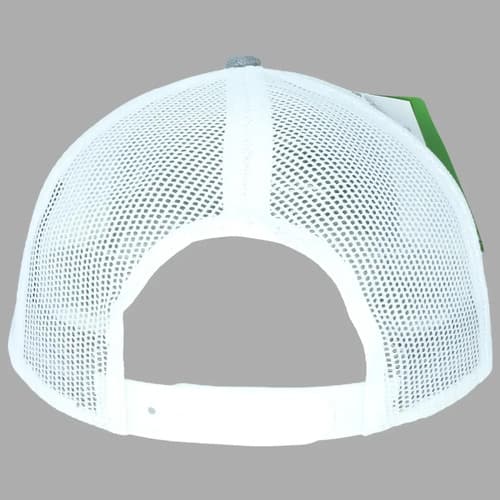 Gorra John Deere | Trucker | Visera Curva Ajustable Color Blanco-verde Talla Único Blanco Y Verde Liso 3