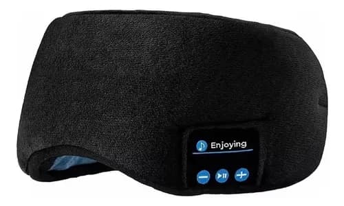 Máscara De Ojos Para Dormir Con Bluetooth - A Pedido_exkarg Negro 7