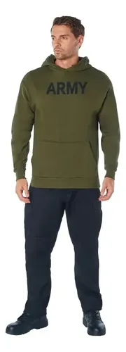 Hoodie Army Pullover - A Pedido_exkarg M Gris 4