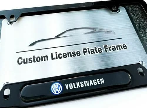 Porta Patente Black Frame Volkswagen - A Pedido_exkarg Negro 2