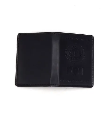Tarjetero Fbi Cuero - A Pedido_exkarg Negro X 2