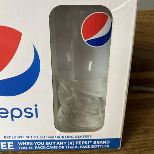 Set Vasos New Pepsi Cola Drinking - A Pedido_exkarg Transparente 2