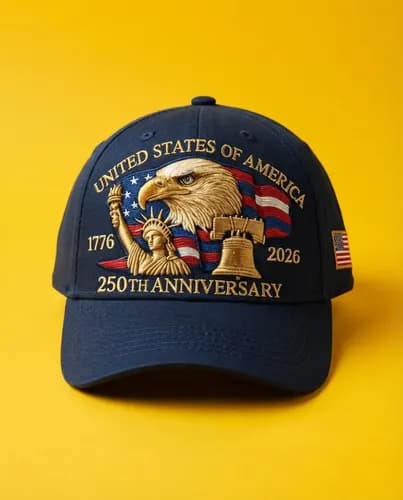 Gorra Patriotica America 250th Anniversary - A Pedido_exkarg Azul M 3