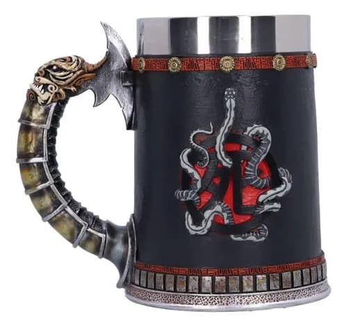 Taza De Acero Nemesis Now B6342x3 De Iron Maiden, 16 Cm Negro 4