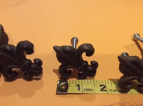Tiradores Hierro Mueble Flor De Lis - A Pedido_exkarg 2