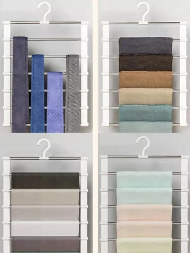 Percha Para Pantalones De Varias Capas - A Pedido_exkarg Plateado 5