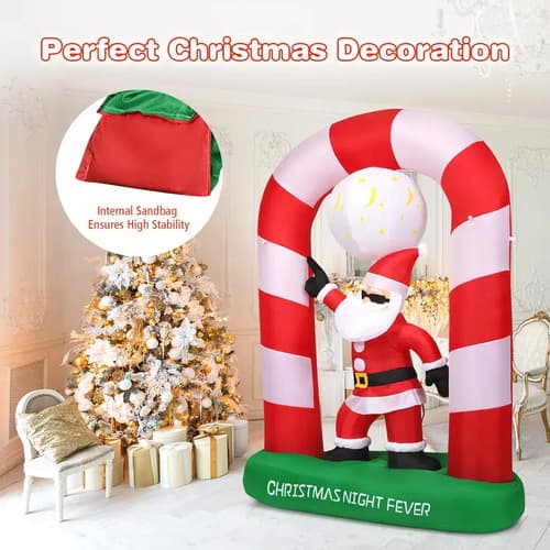 Papa Noel Inflable 7.5 Archway - A Pedido_exkarg Rojo 2