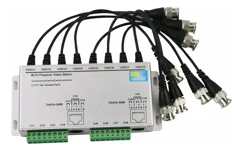 Balun De Video Pasivo De 8 Canales - A Pedido_exkarg Plateado 4