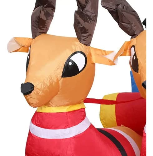 Papa Noel En Trineo - A Pedido_exkarg Rojo 4
