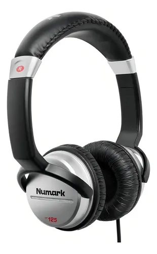 Auriculares Dj Numark Hf125 - A Pedido Negro/plateado