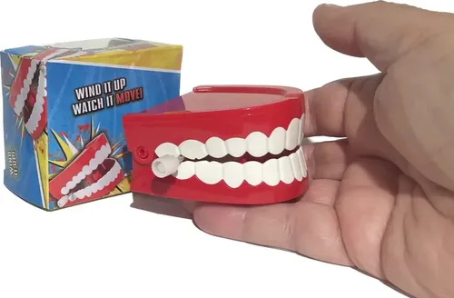Dentadura Movediza Juego De Broma - A Pedido_exkarg Rojo 2