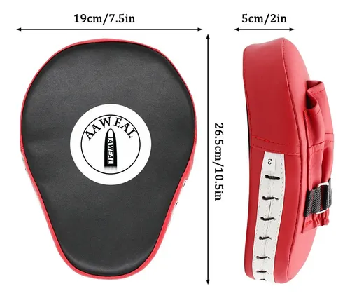 Pads De Entrenamiento Mma Boxeo - A Pedido_exkarg Rojo 2