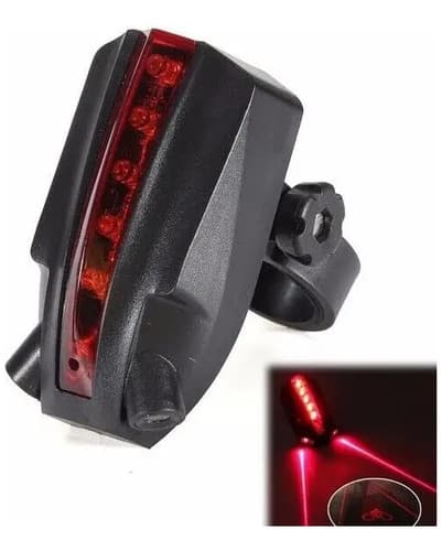Luz Trasera De Bicicleta - A Pedido_exkarg Negro 5