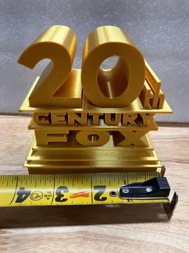Cartel Decorativo 3d Printed 20th Century Fox - A Pedido Logotipo 20th Century Fox 3