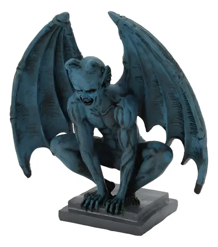 Estatua Gargoyle Statue - A Pedido_exkarg Azul