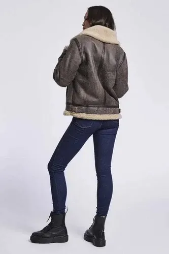 Campera De Mujer Coat B3 Bomber Raf - A Pedido Marrón 38 3
