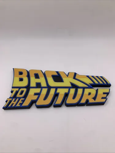 Cartel 3d Volver Al Futuro - A Pedido X 2