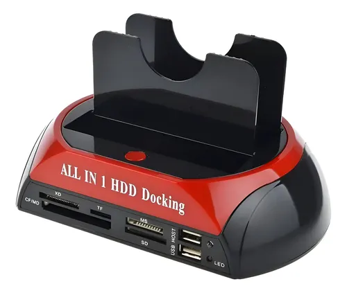 Lector De Disco Rigido Usb De Doble Bahía - A Pedido_exkarg Negro