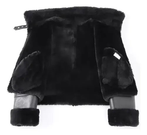 Campera Women's Black Raf Shearling B3 - A Pedido_exkarg Negro 38 3