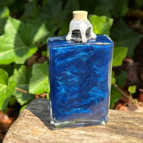 Botella Decorativa Poción Cambia De Color - A Pedido Azul 4