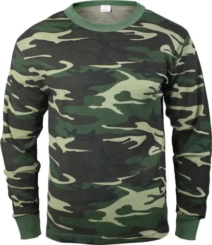 Ropa Interior Térmica De Punto Rothco - A Pedido Negro M 7