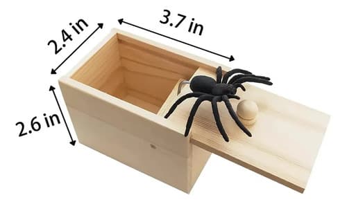 Araña Chasco En Caja - A Pedido_exkarg Negro 2