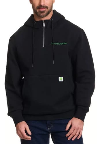 Buzo John Deere Men's Quarter Zip Black - A Pedido S Negro