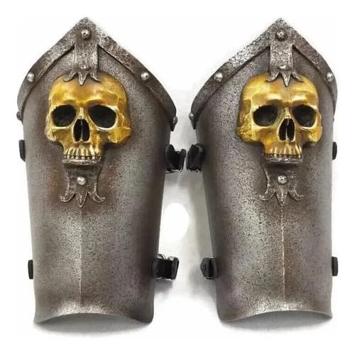 Armadura Protección Brazo Acero Cosplay Medieval - A Pedido Gris Xxxxx 4
