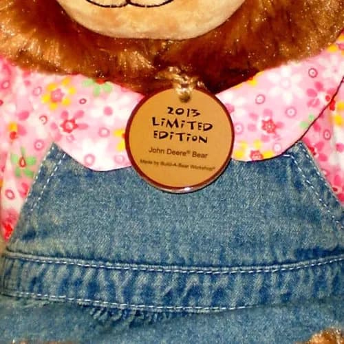Oso Peluche Build A Bear John Deere 2013 - A Pedido Marrón 3