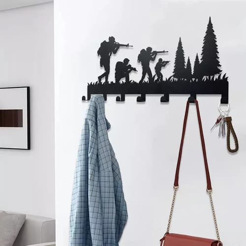 Porta Llaves De Pared - A Pedido_exkarg Negro 6